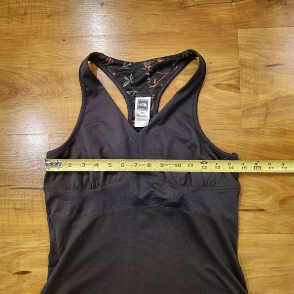 THE NORTH FACE Tank Top Womens M Medium  Shelf Bra Racerback Black - Picture 3 of 5